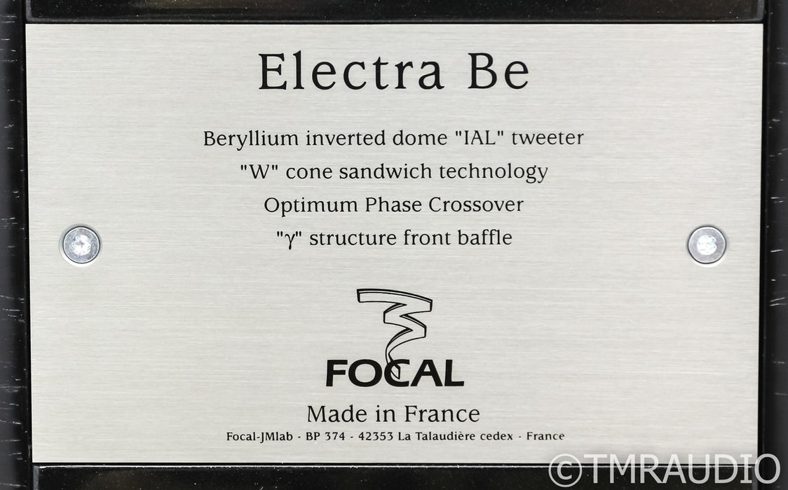 Focal Electra 1028 Be II Floorstanding Speakers; Black Pair