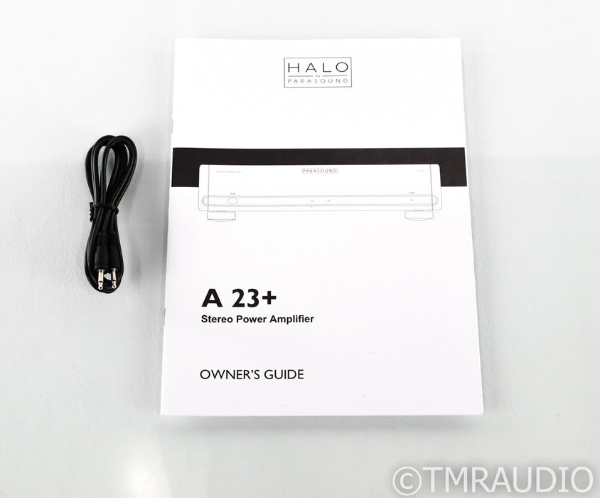 Parasound Halo A23+ Stereo Power Amplifier; A-23+; Black