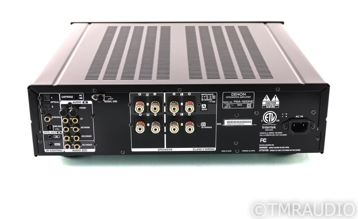 Denon PMA-1600NE Stereo Integrated Amplifier; PMA1600NE; Black; Remote