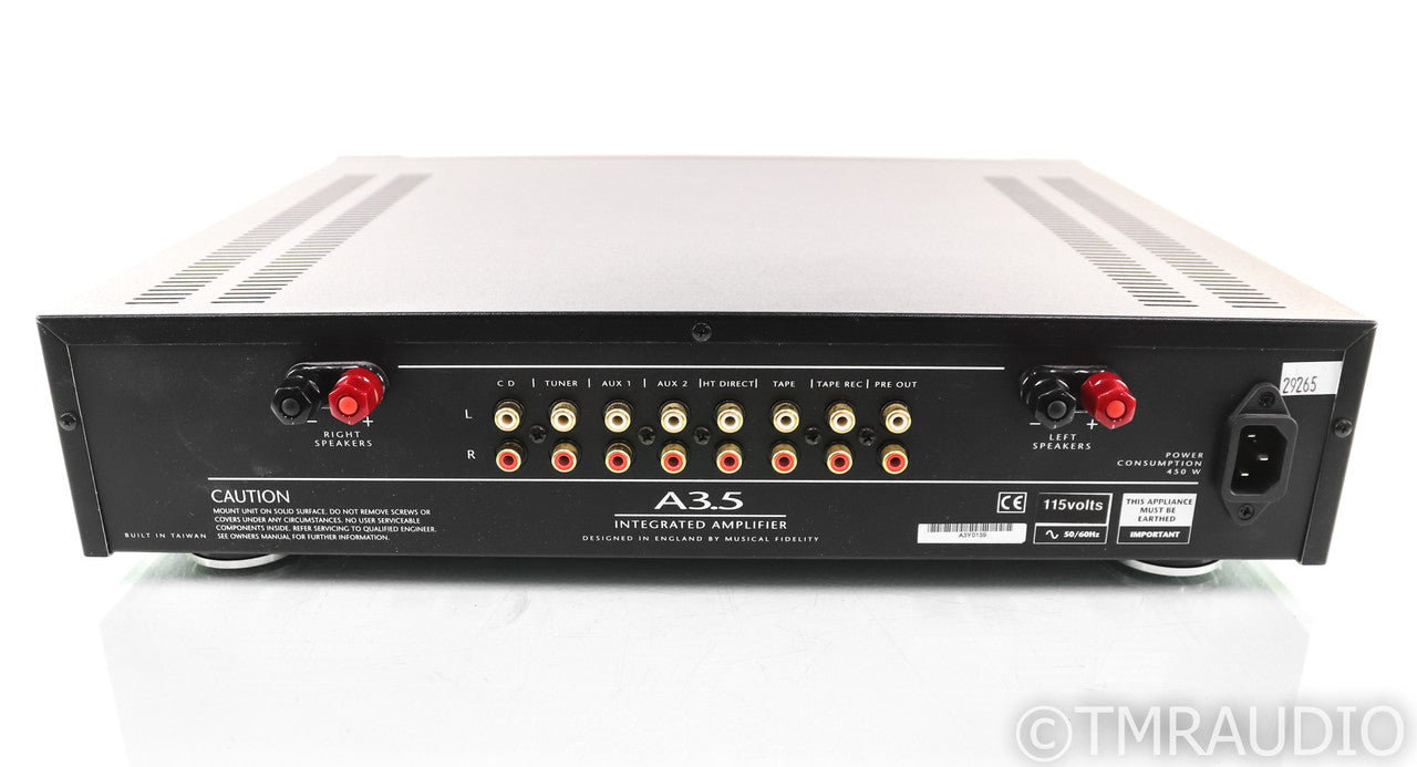 Musical Fidelity A3.5 Stereo Integrated Amplifier; A 3.5 (No Remote)