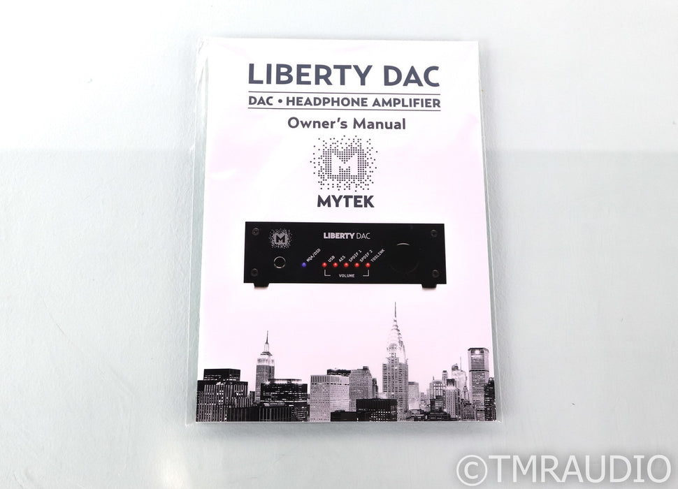Mytek Liberty DAC; D/A Converter; Headphone Amplifier