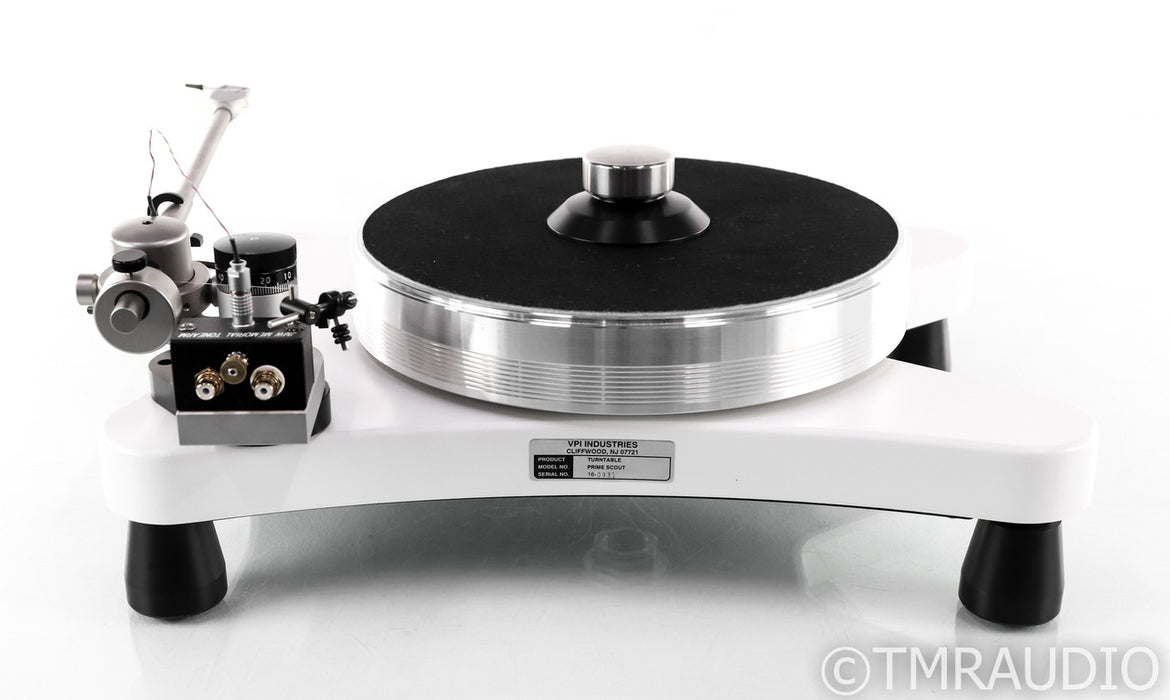 VPI Super Prime Scout Belt Drive Turntable; White (No Cartridge)