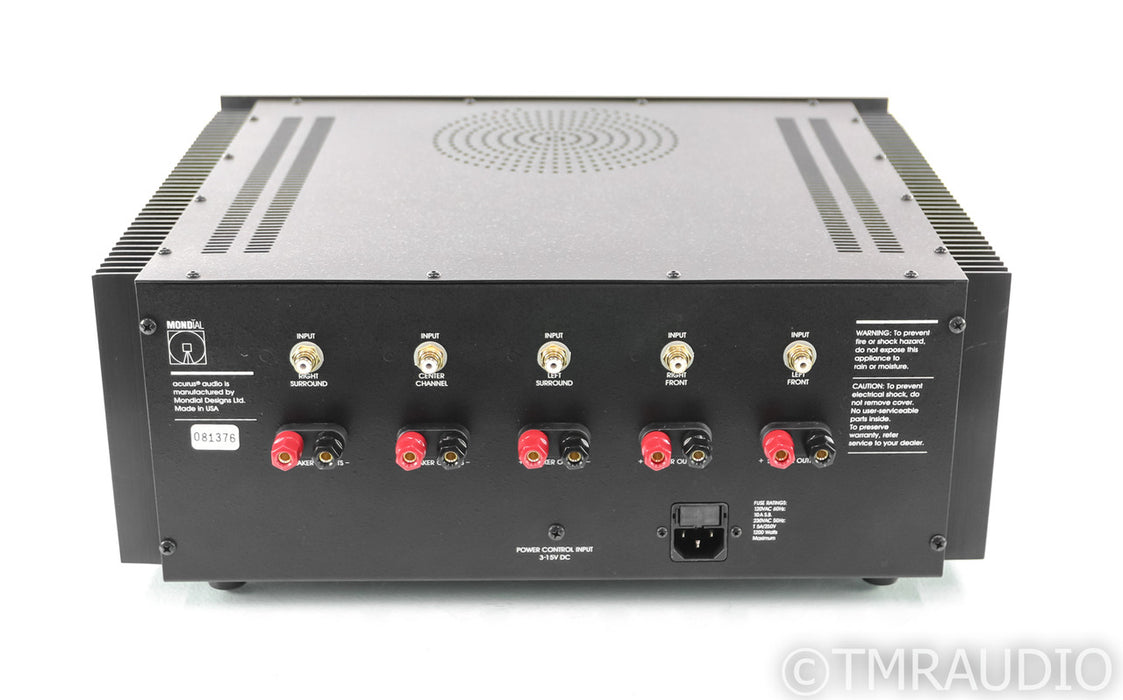 Acurus 125X5 5 Channel Power Amplifier; Mondial