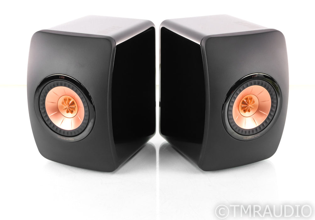 KEF LS50 Bookshelf Speakers; Black Pair; LS-50 (1/3)