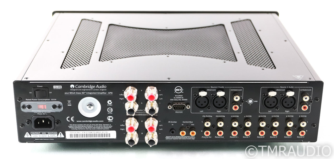 Cambridge Audio Azur 851A Stereo Integrated Amplifier; Black (Open Box)