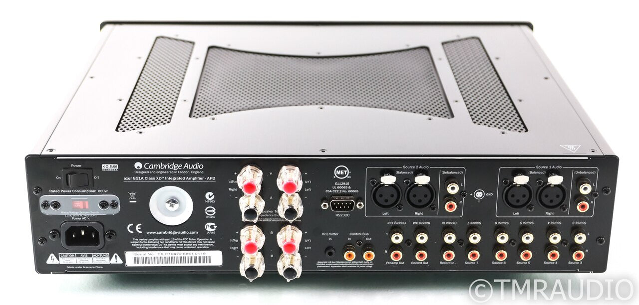 Cambridge Audio Azur 851A Stereo Integrated Amplifier; Black (Open Box)