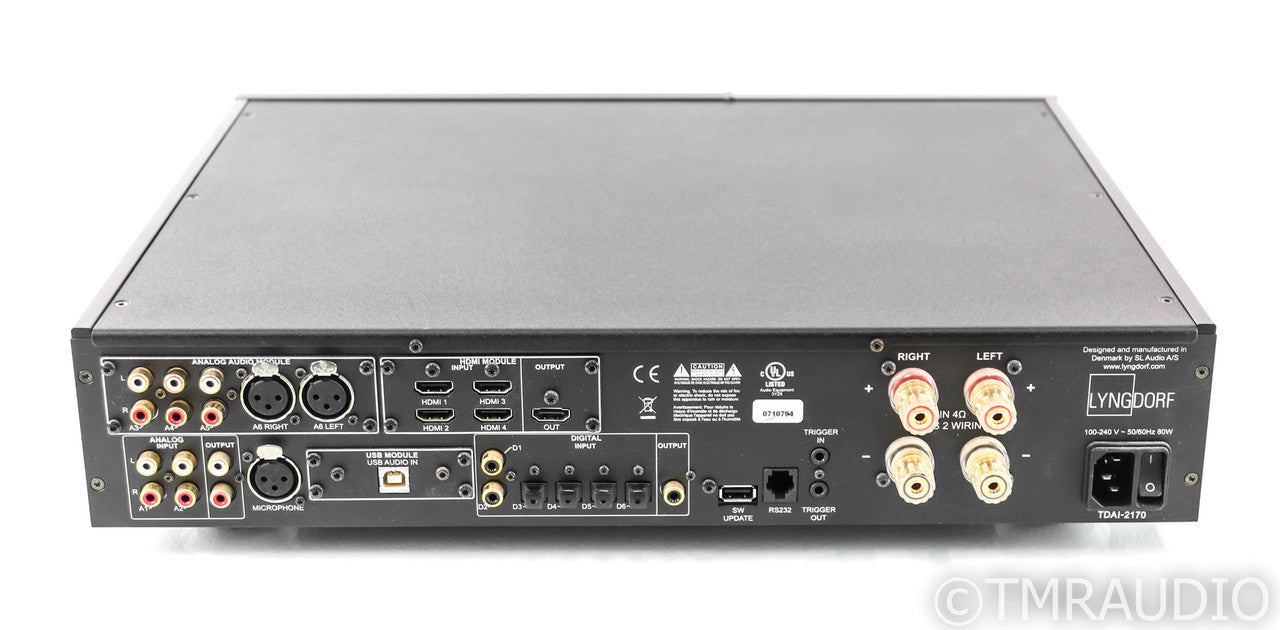 Lyngdorf TDAI 2170 Stereo Integrated Amplifier; HDMI; USB; Analog; Remote