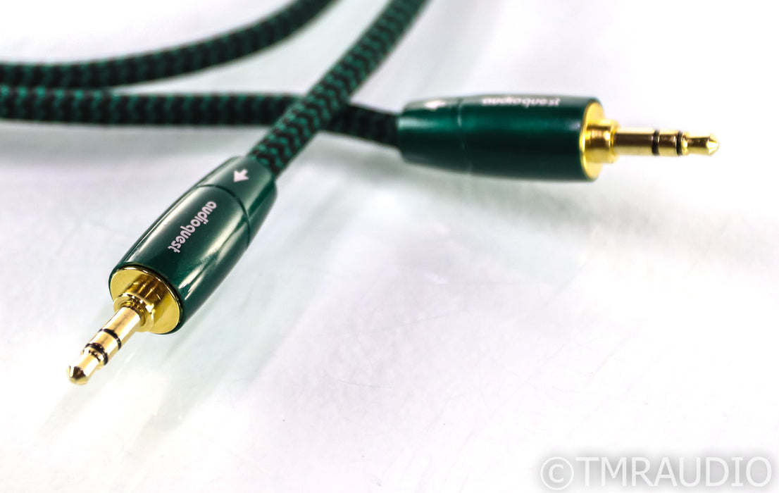 AudioQuest Evergreen 3.5mm TRS Cable; Aux; Single 1m Interconnect