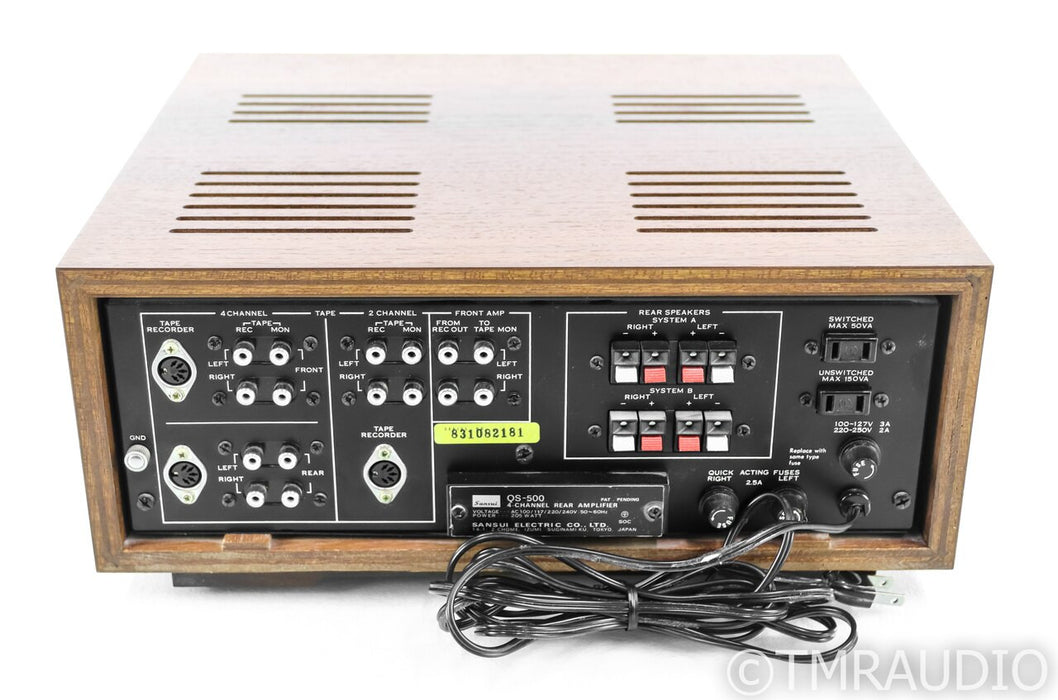 Sansui QS-500 Vintage 4 Channel Rear Amplifier; Quadrophonic; MINT w/ Box
