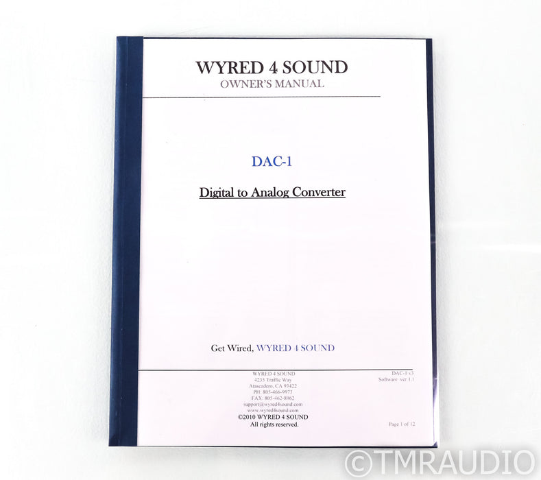 Wyred 4 Sound DAC-1 DAC; D/A Converter