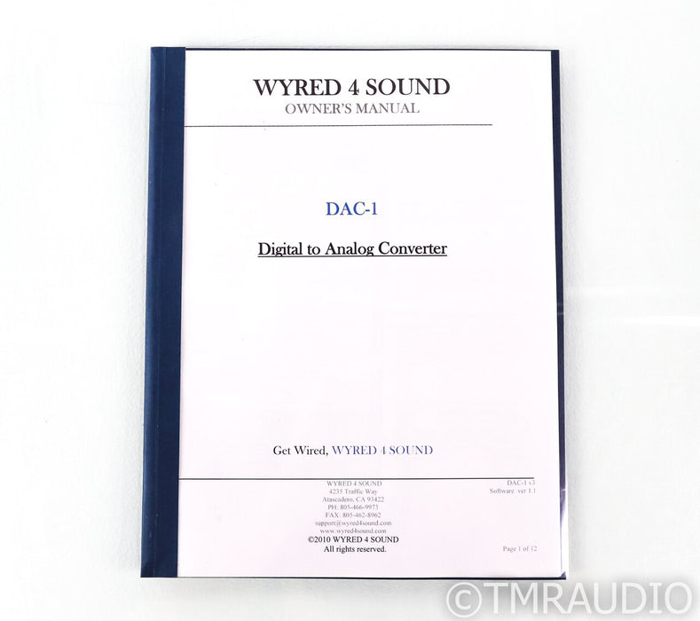 Wyred 4 Sound DAC-1 DAC; D/A Converter