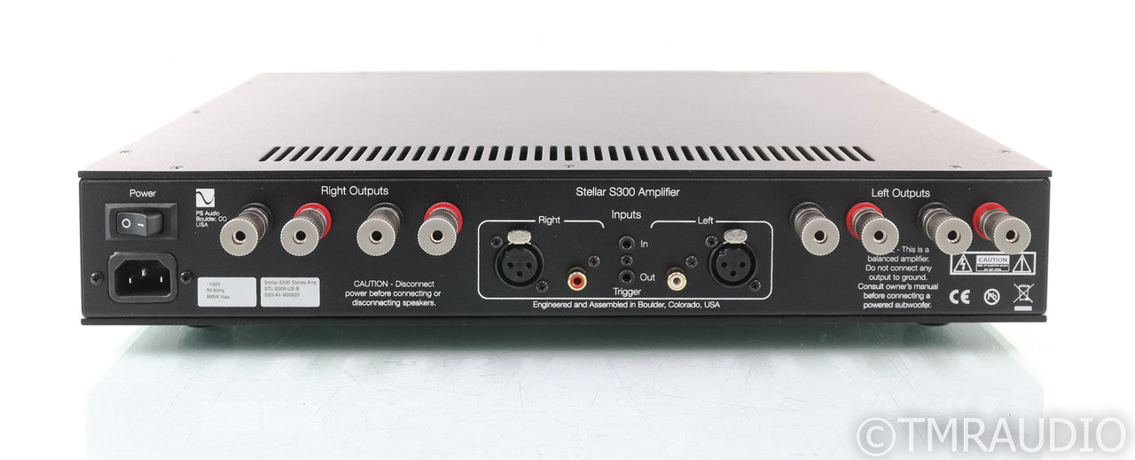 PS Audio Stellar S300 Stereo Power Amplifier; S-300; Black (Used)