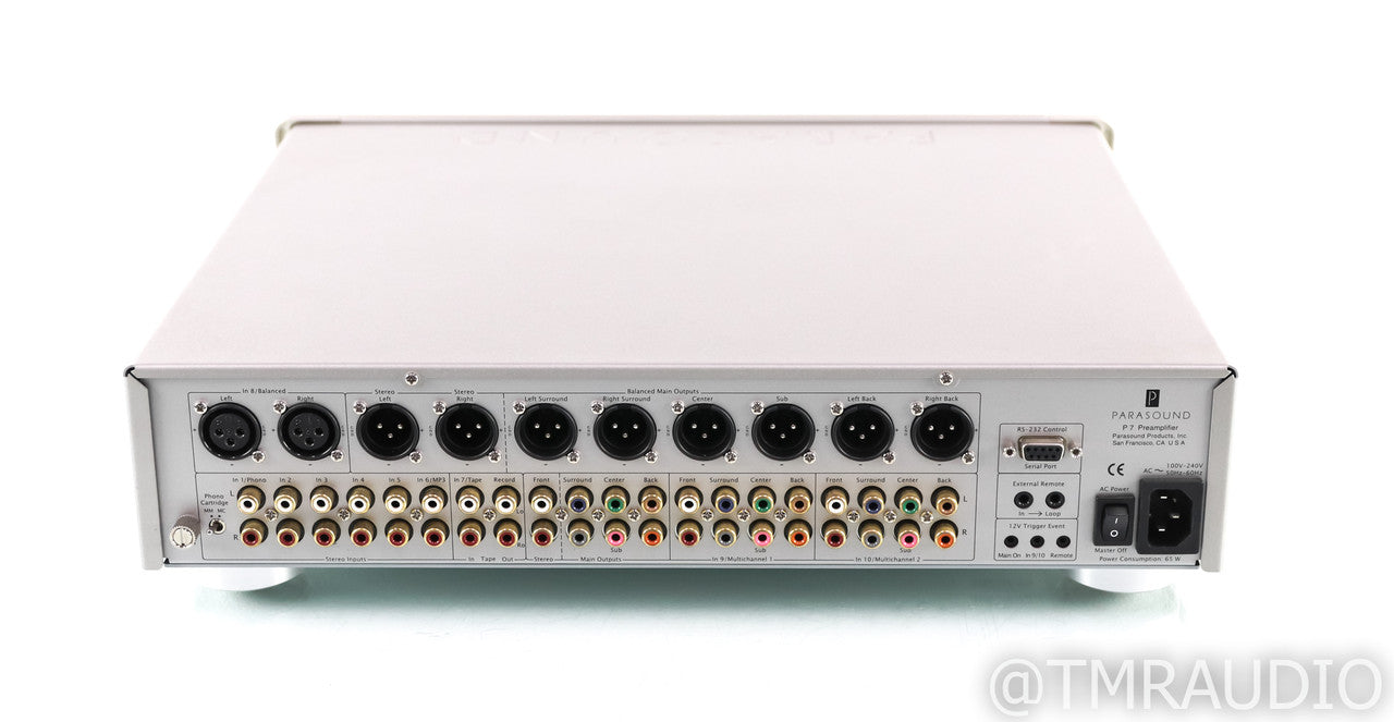 Parasound Halo P7 7.1 Channel Preamplifier; P-7; MM/MC Phono; Remote