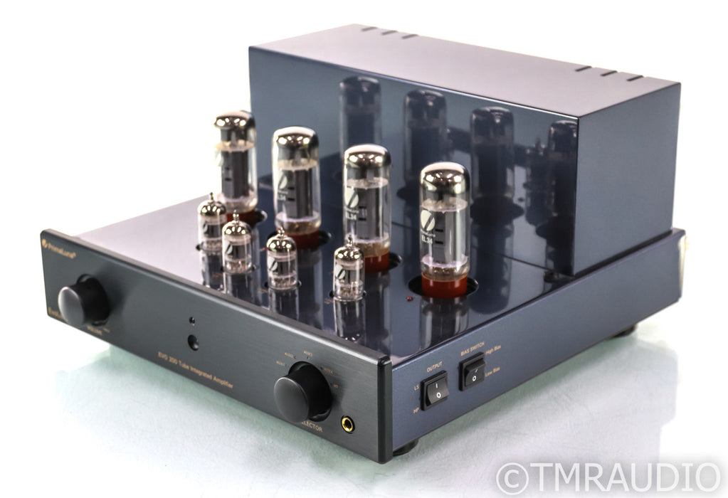 PrimaLuna EVO 200 Stereo Integrated Tube Amplifier; EVO200; Black; Remote - Mint