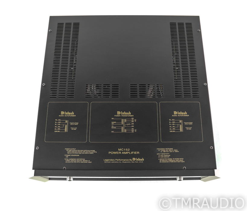 McIntosh MC152 Stereo Power Amplifier; MC-152
