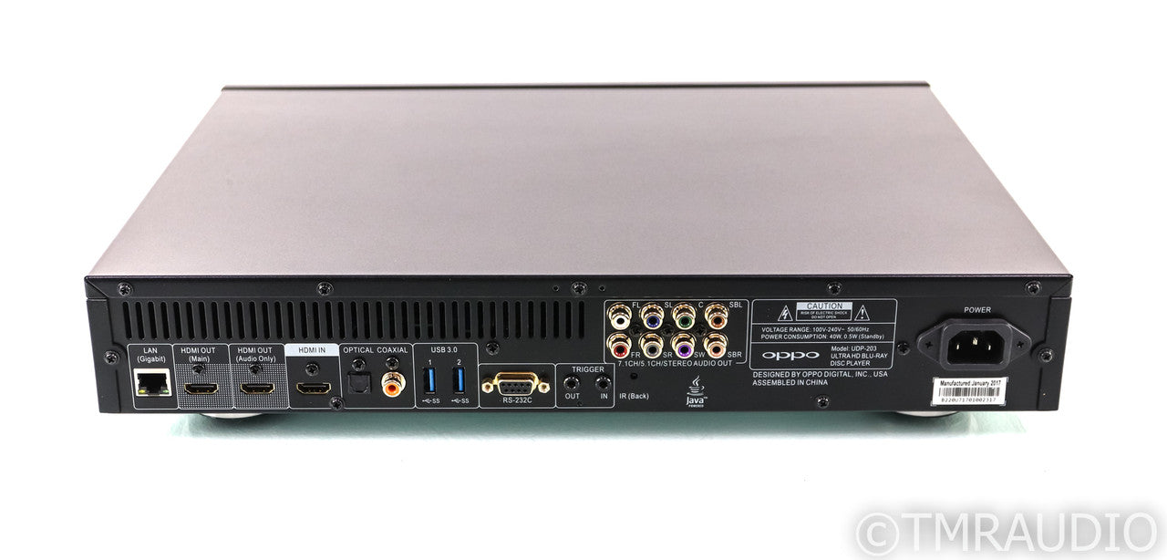 Oppo UDP-203 Universal Blu-Ray Player; UDP203; 4K UHD; Remote