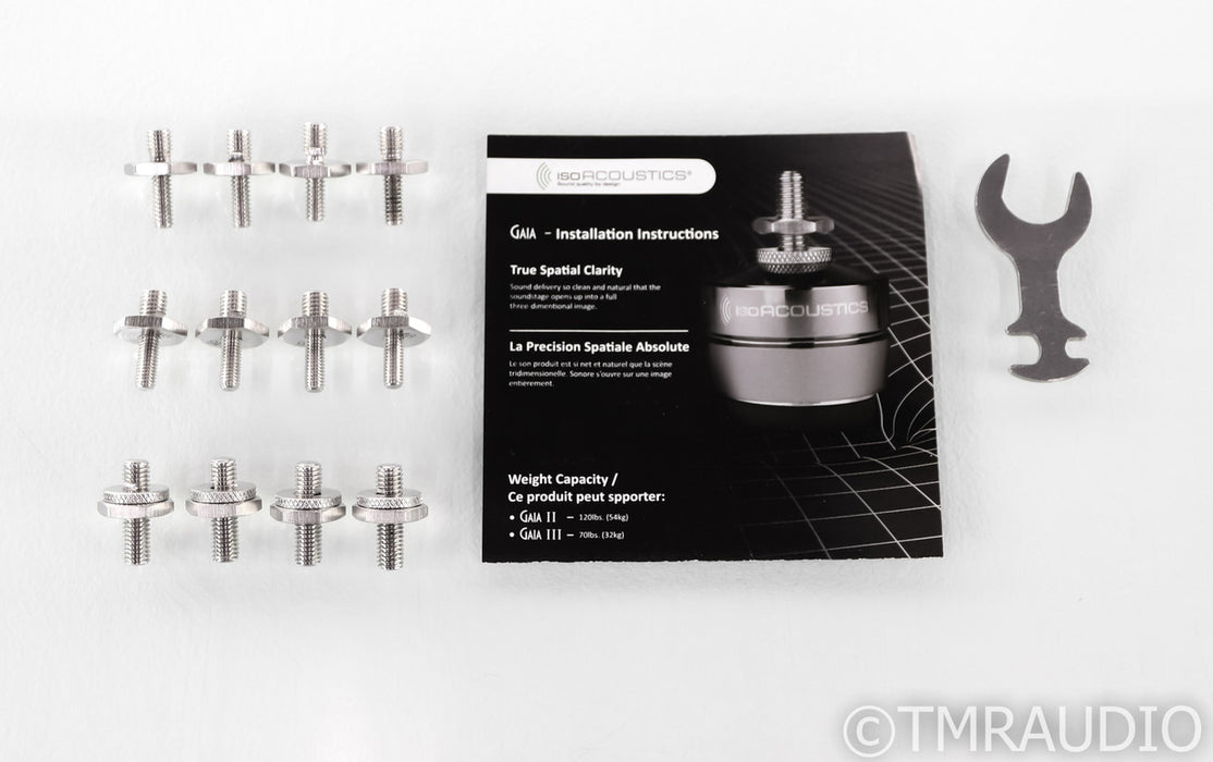 IsoAcoustics Gaia III Speaker Isolation Feet; Gaia 3; Set of 4; Open Box w/ Warranty