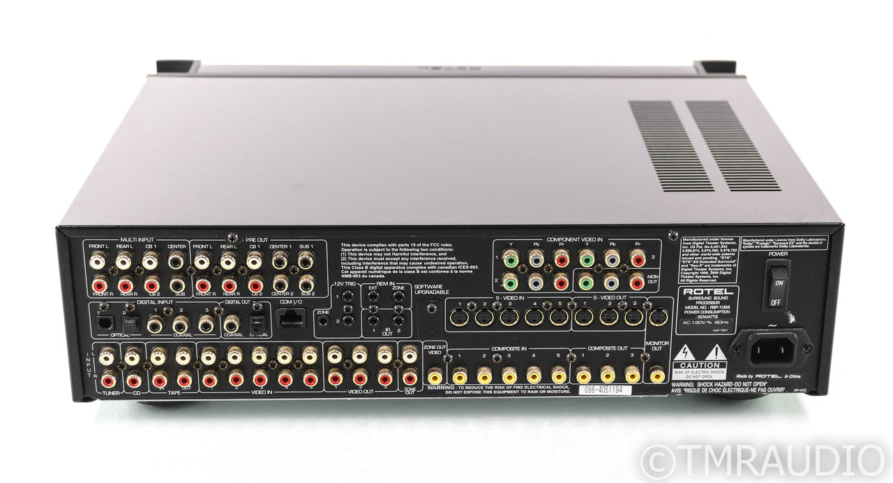 Rotel RSP-1068 7.1 Home Theater Processor; Remote; AS-IS (No output)