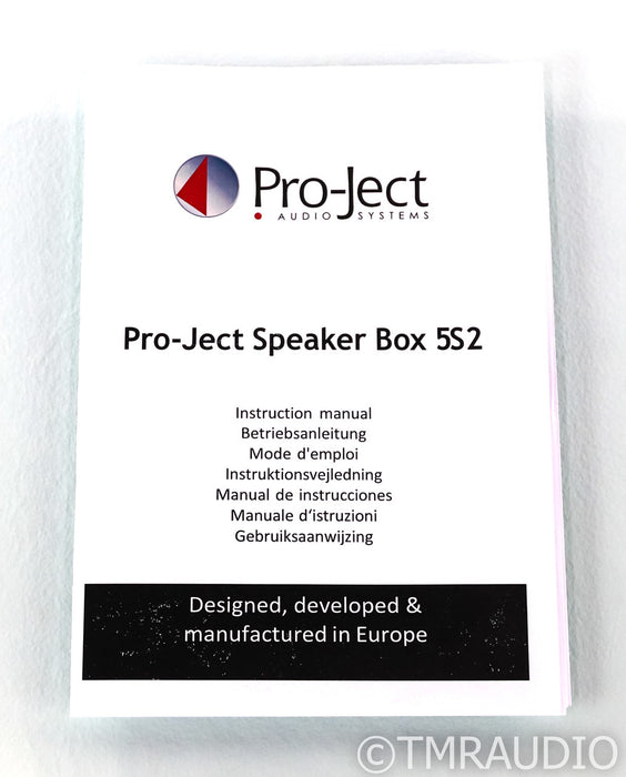 Pro-Ject Speaker Box 5S2 Bookshelf Speakers; Walnut Pair