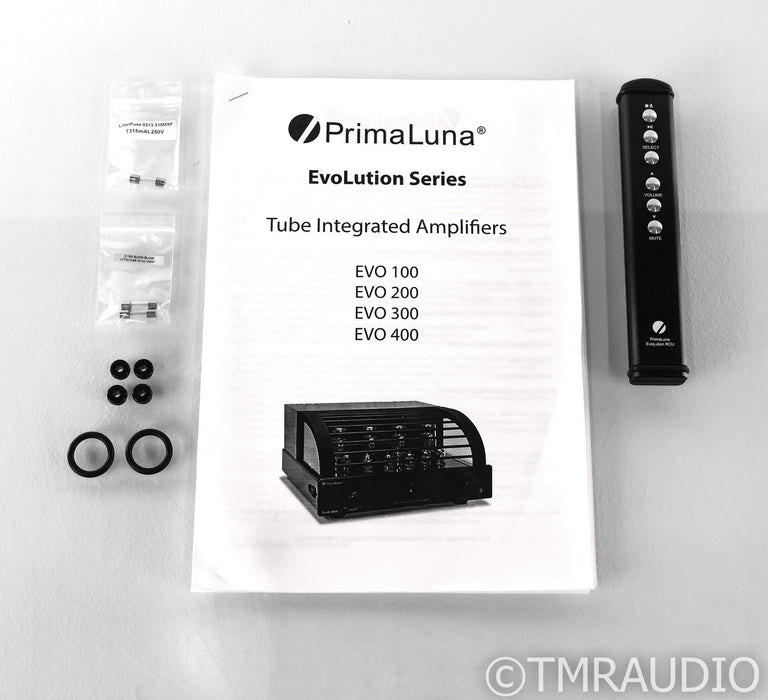 PrimaLuna EVO 200 Stereo Integrated Tube Amplifier; EVO200; Black; Remote - Mint