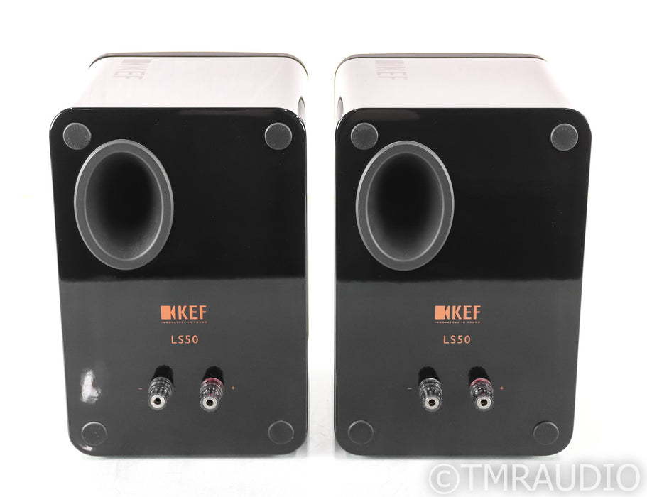 KEF LS50 Bookshelf Speakers; Black Pair; LS-50