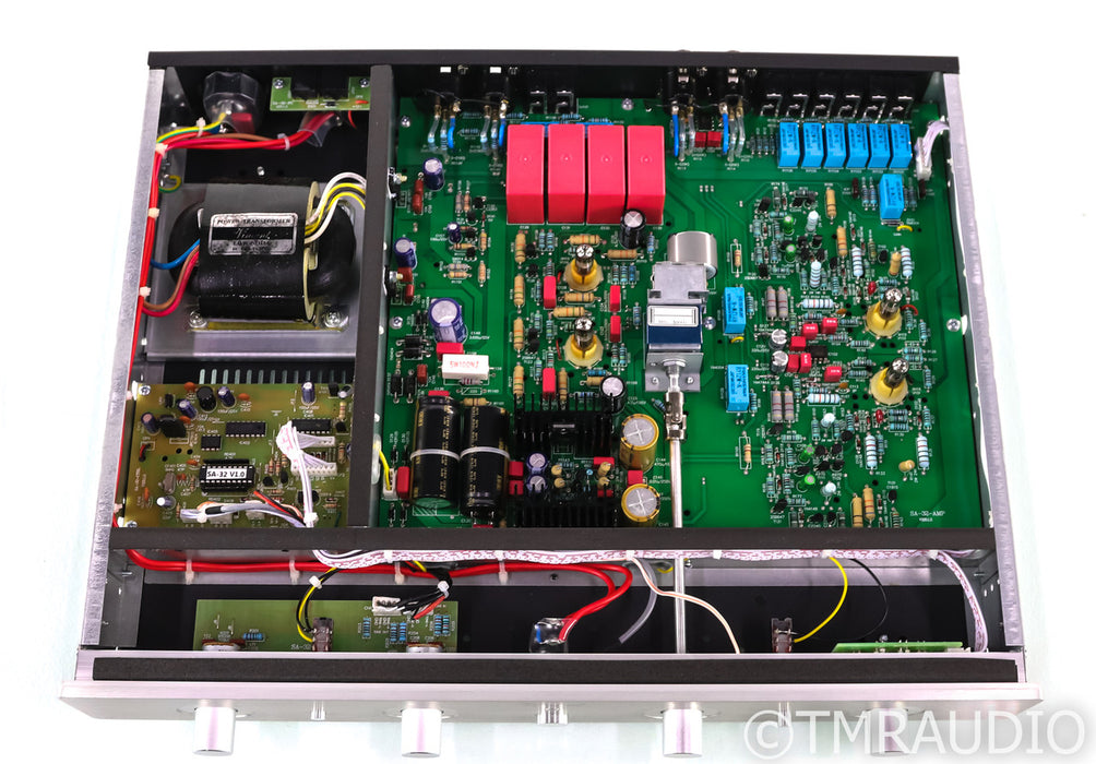 Vincent Audio SA-32 Stereo Tube Hybrid Preamplifier; SA32; Silver; Remote