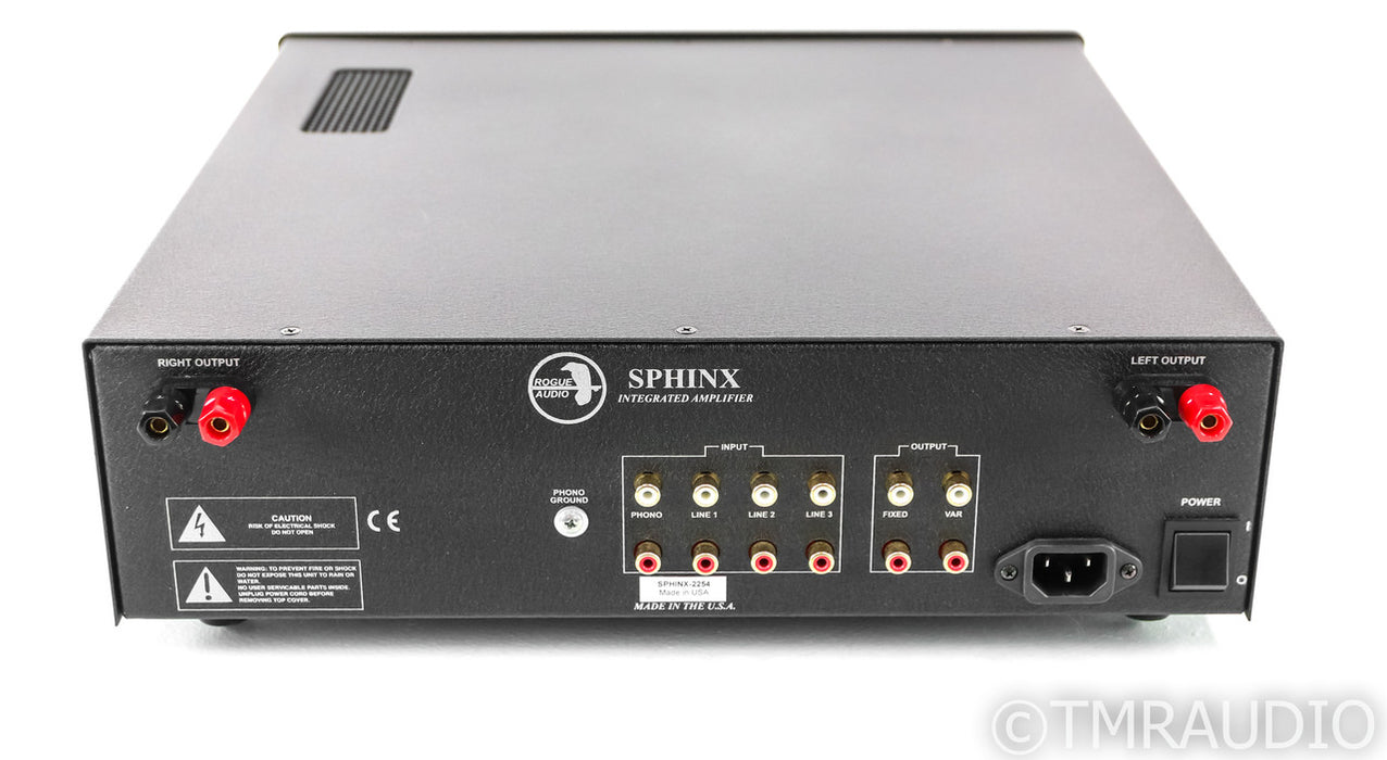 Rogue Audio Sphinx V2 Stereo Tube Hybrid Integrated Amplifier; Black; MM Phono