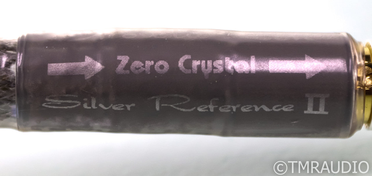 Acoustic Zen Silver Reference II RCA Cables; Zero Crystal; 1m Pair Interconnects