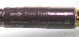 Acoustic Zen Silver Reference II RCA Cables; Zero Crystal; 1m Pair Interconnects