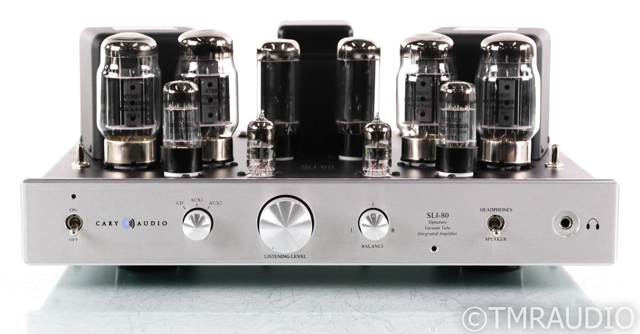 Cary Audio SLI-80 Signature Stereo Tube Integrated Amplifier; SLI80; Silver