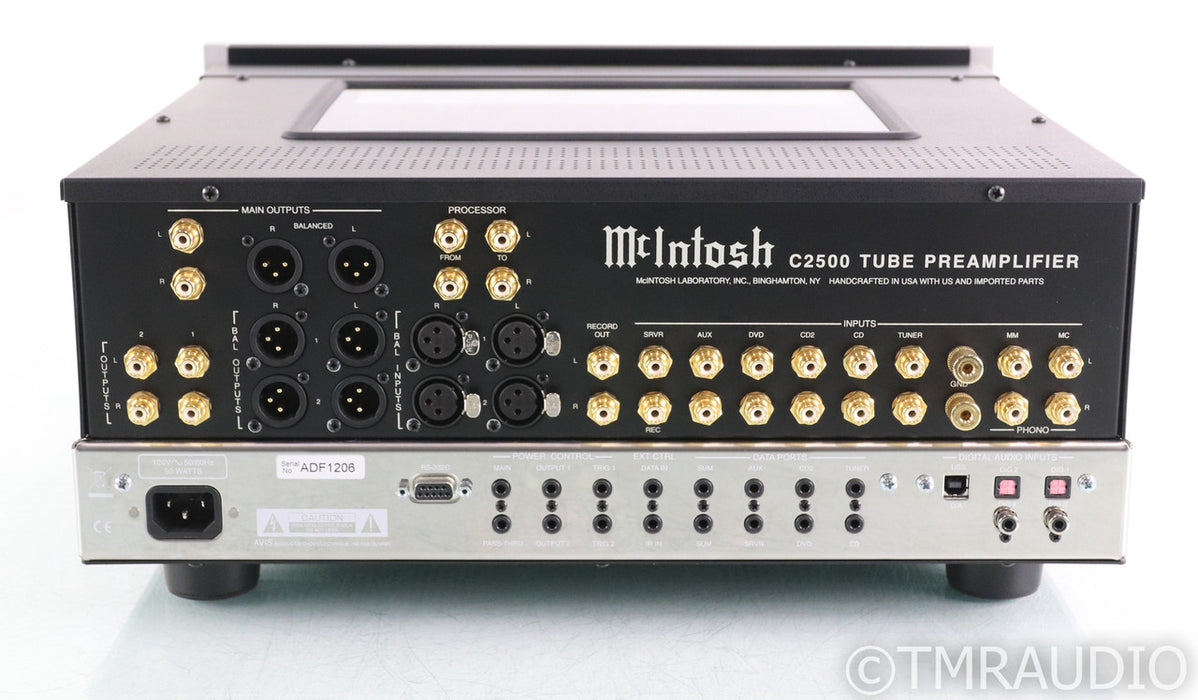McIntosh C2500 Stereo Tube Preamplifier; Remote; USB; DAC; MM / MC Phono