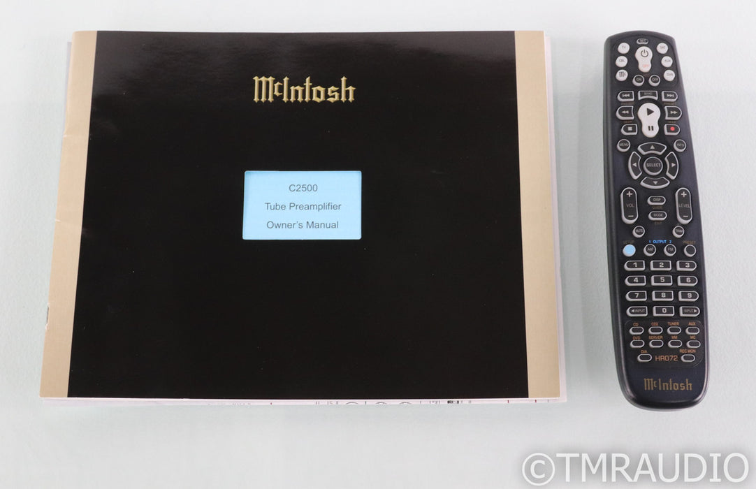 McIntosh C2500 Stereo Tube Preamplifier; Remote; USB; DAC; MM / MC Phono