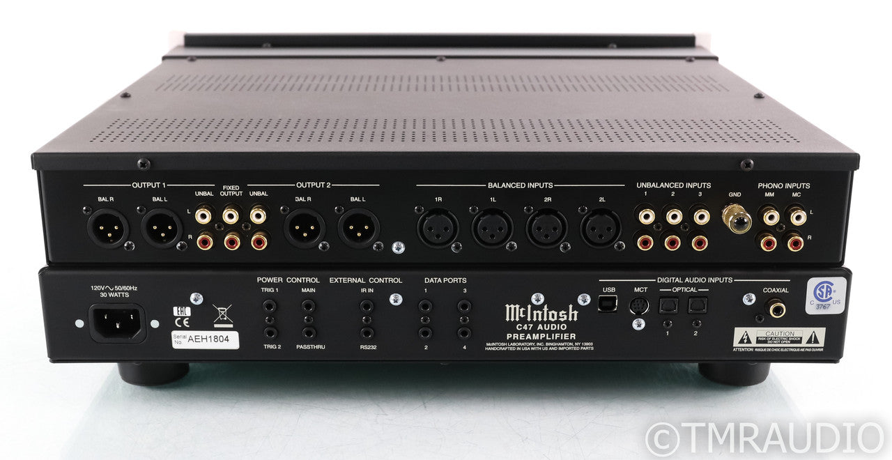 McIntosh C47 Stereo Preamplifier; Remote; MM / MC Phono; DAC; USB; C-47