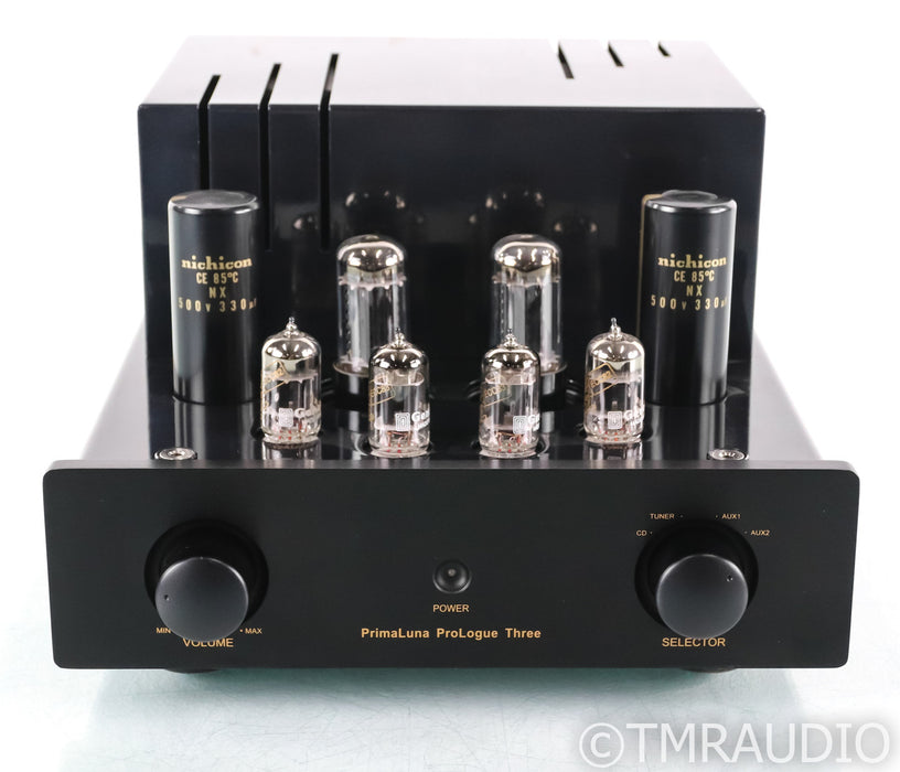 PrimaLuna ProLogue Three Stereo Tube Preamplifier; MM Phono; Black (No Remote) (SOLD)