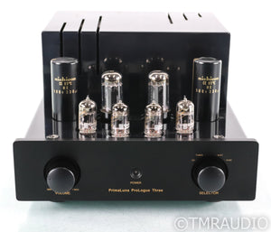 PrimaLuna ProLogue Three Stereo Tube Preamplifier; MM Phono; Black (No Remote)