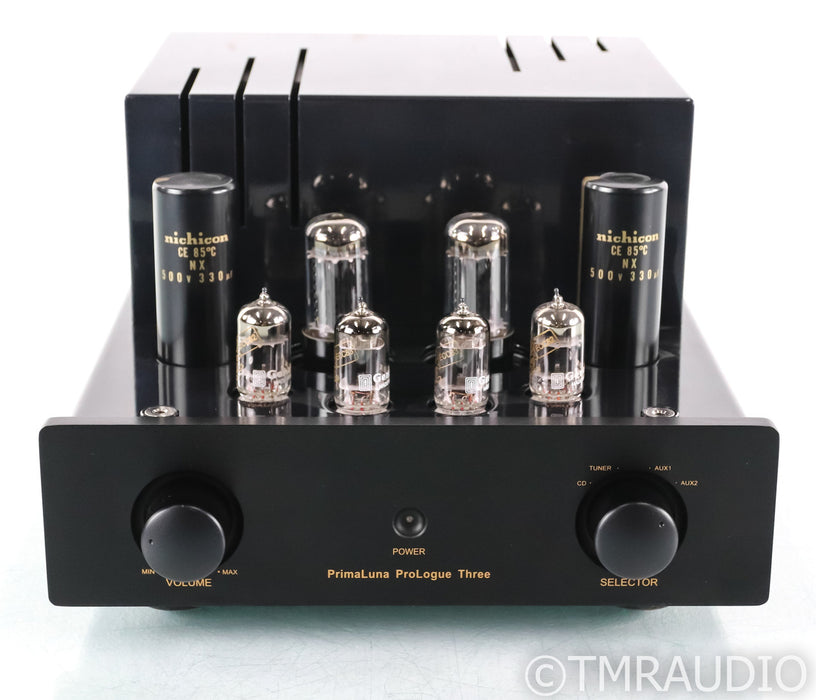PrimaLuna ProLogue Three Stereo Tube Preamplifier; MM Phono; Black (No Remote)