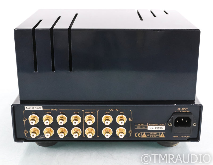 PrimaLuna ProLogue Three Stereo Tube Preamplifier; MM Phono; Black (No Remote) (SOLD)