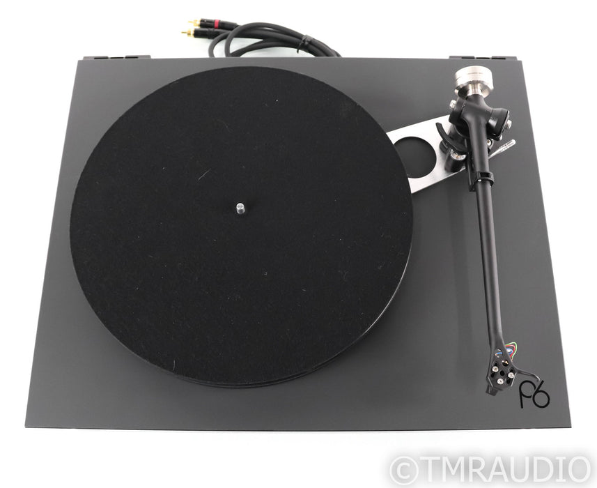 Rega Planar 6 Belt Drive Turntable; P6; Black; Rega Ania MC Cartridge