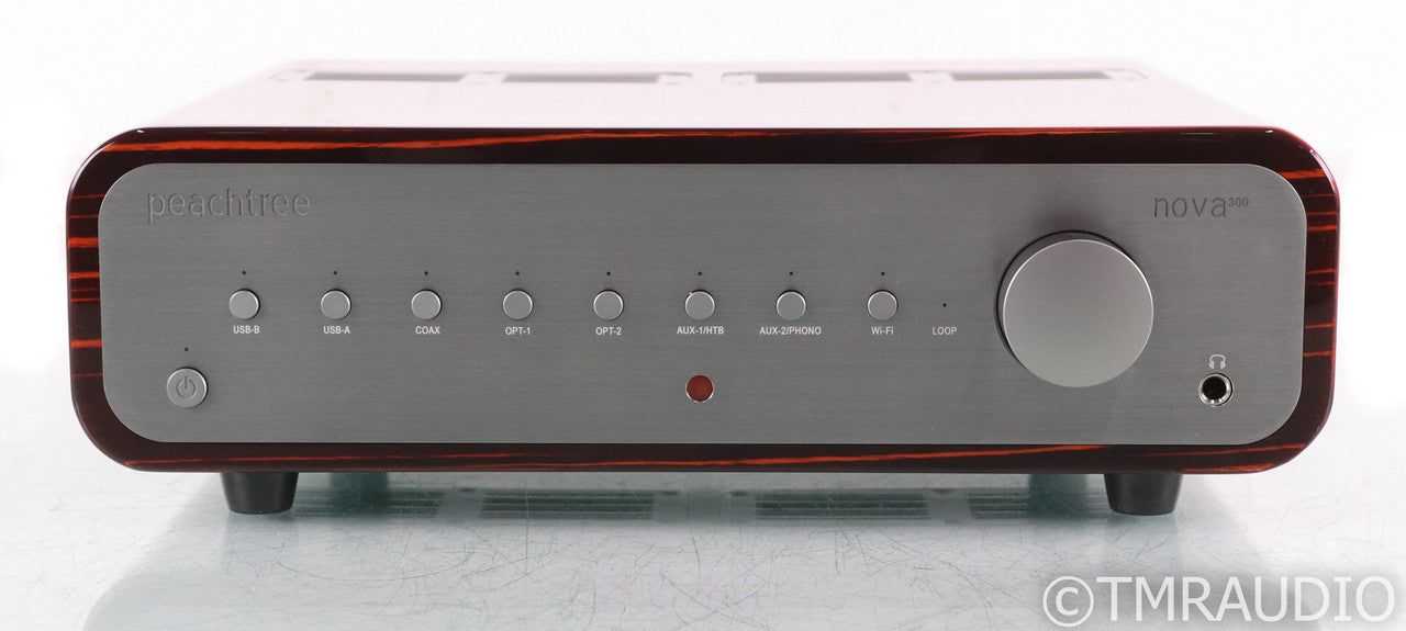 Peachtree Nova300 Stereo Integrated Amplifier; Gloss Ebony Mocha; Remote
