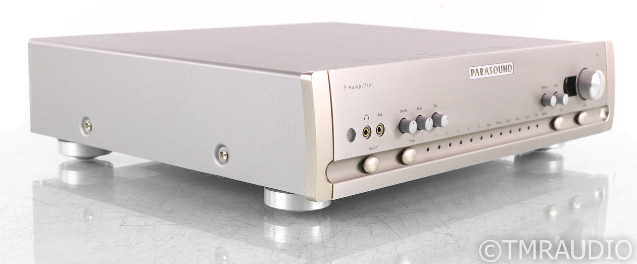 Parasound Halo P6 2.1 Channel Preamplifier; DAC; MM/MC Phono; Remote; Silver