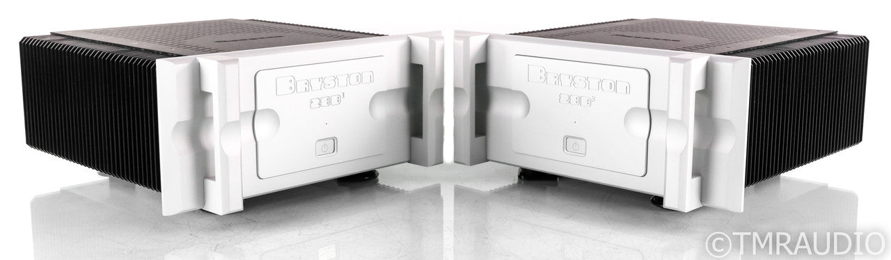Bryston 28B3 Mono Power Amplifier; Silver Pair; 28-B3; 19" Faceplate