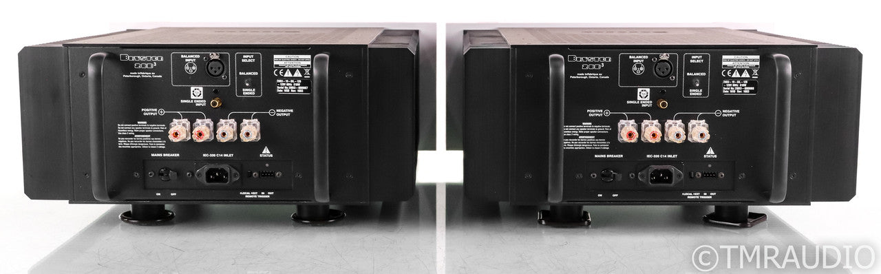 Bryston 28B3 Mono Power Amplifier; Silver Pair; 28-B3; 19" Faceplate
