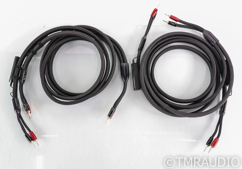 AudioQuest William Tell Silver Bi-Wire Combo Speaker Cables; 8ft; 72v DBS