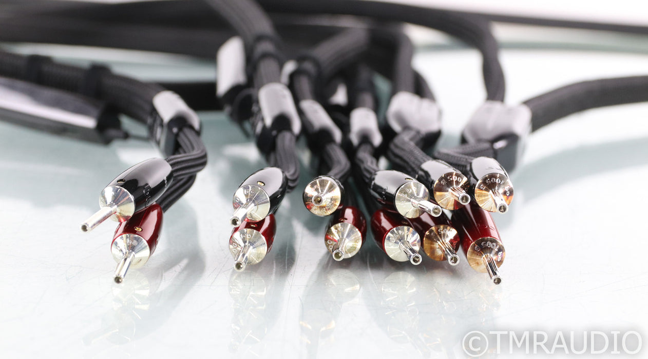 AudioQuest William Tell Silver Bi-Wire Combo Speaker Cables; 8ft; 72v DBS