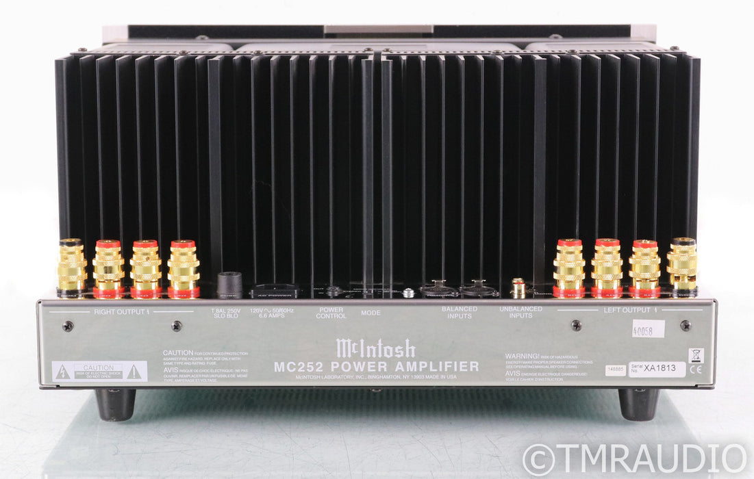 McIntosh MC252 Stereo Power Amplifier; MC-252