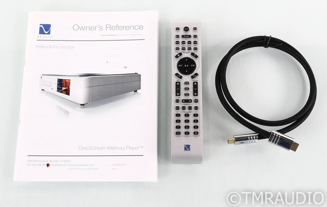 PS Audio DirectStream Memory Player SACD / CD Transport; DMP; Remote (Used)