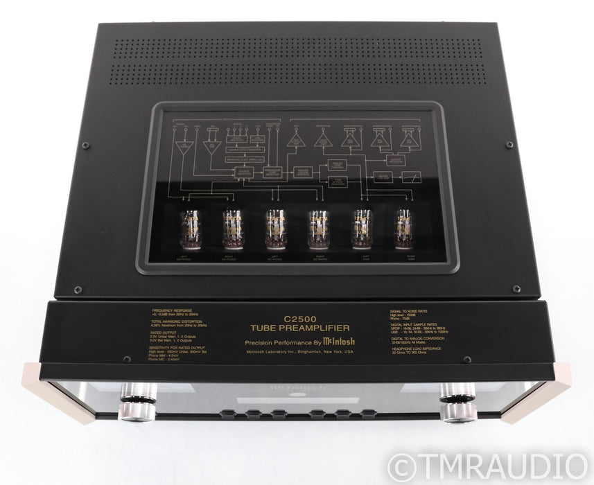 McIntosh C2500 Stereo Tube Preamplifier; C-2500; DAC; Remote (Open Box)
