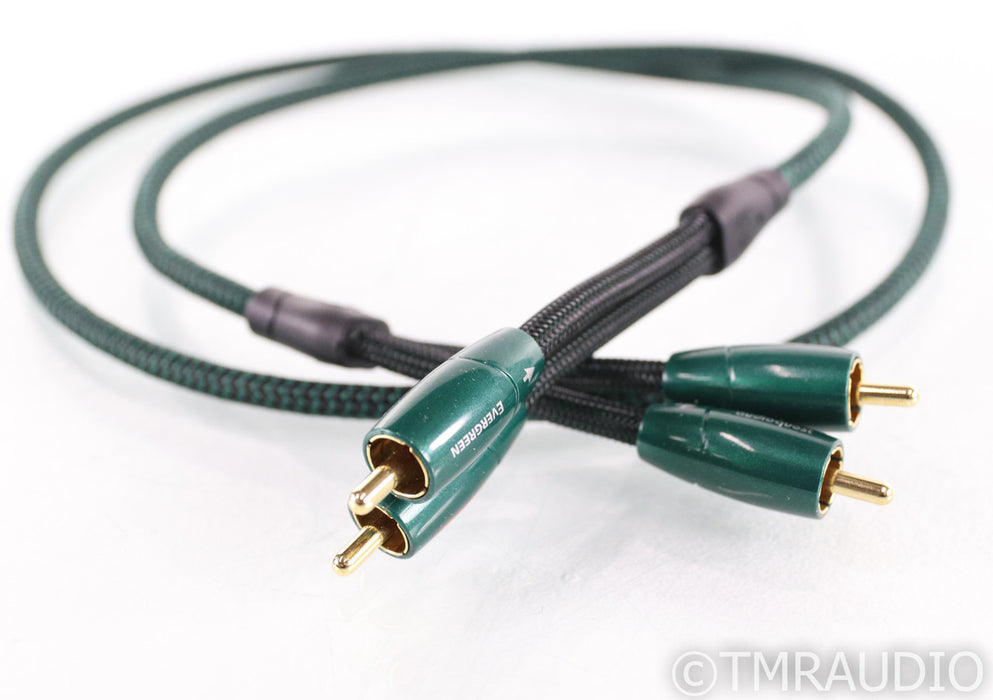 AudioQuest Evergreen RCA Cables; 1m Pair Interconnects (Open Box)