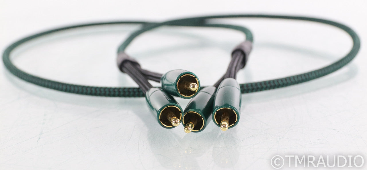 AudioQuest Evergreen RCA Cables; 1m Pair Interconnects (Open Box)