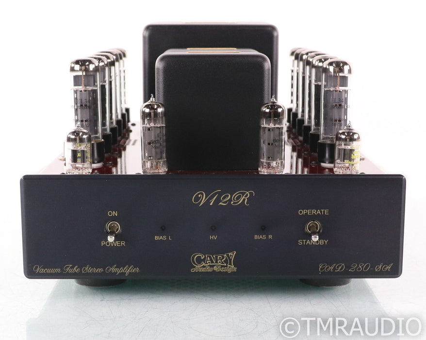 Cary Audio V12R CAD-280-SA Stereo Tube Power Amplifier; V-12-R; CAD280SA; Red